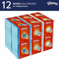 Kleenex® Anti-Viral® 3-Ply Facial Tissue, White, 68 Sheets Per Box, Carton Of 12