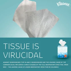 Kleenex® Anti-Viral® 3-Ply Facial Tissue, White, 68 Sheets Per Box, Carton Of 12