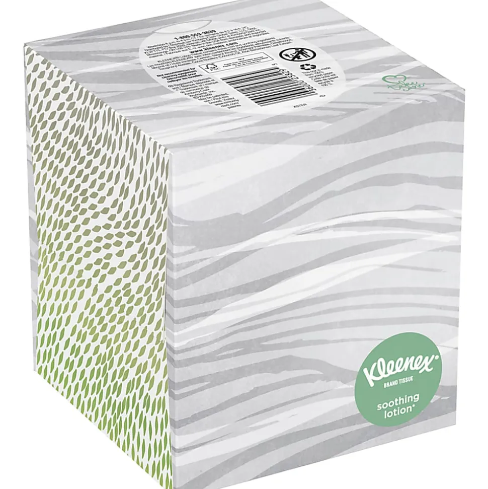 Kleenex® BOUTIQUE™ 3-Ply Facial Tissue With Lotion, Cold Care, 75 Sheets Per Box