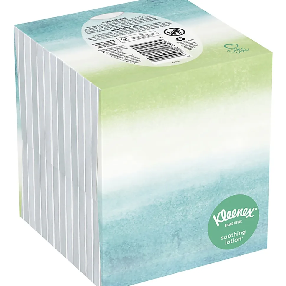 Kleenex® BOUTIQUE™ 3-Ply Facial Tissue With Lotion, Cold Care, 75 Sheets Per Box