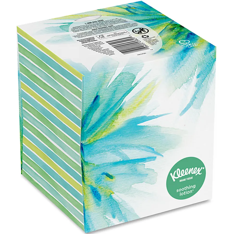 Kleenex® BOUTIQUE™ 3-Ply Facial Tissue With Lotion, Cold Care, 75 Sheets Per Box