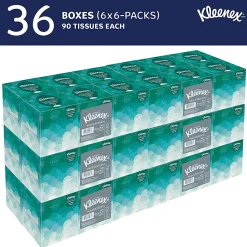 Kleenex® Boutique 2-Ply Facial Tissue, White, 95 Sheets Per Box, Carton Of 36 Boxes