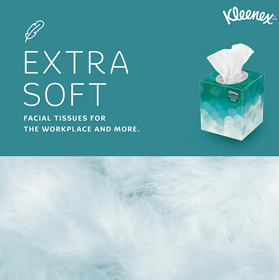 Kleenex® Boutique 2-Ply Facial Tissue, White, 95 Sheets Per Box, Carton Of 36 Boxes