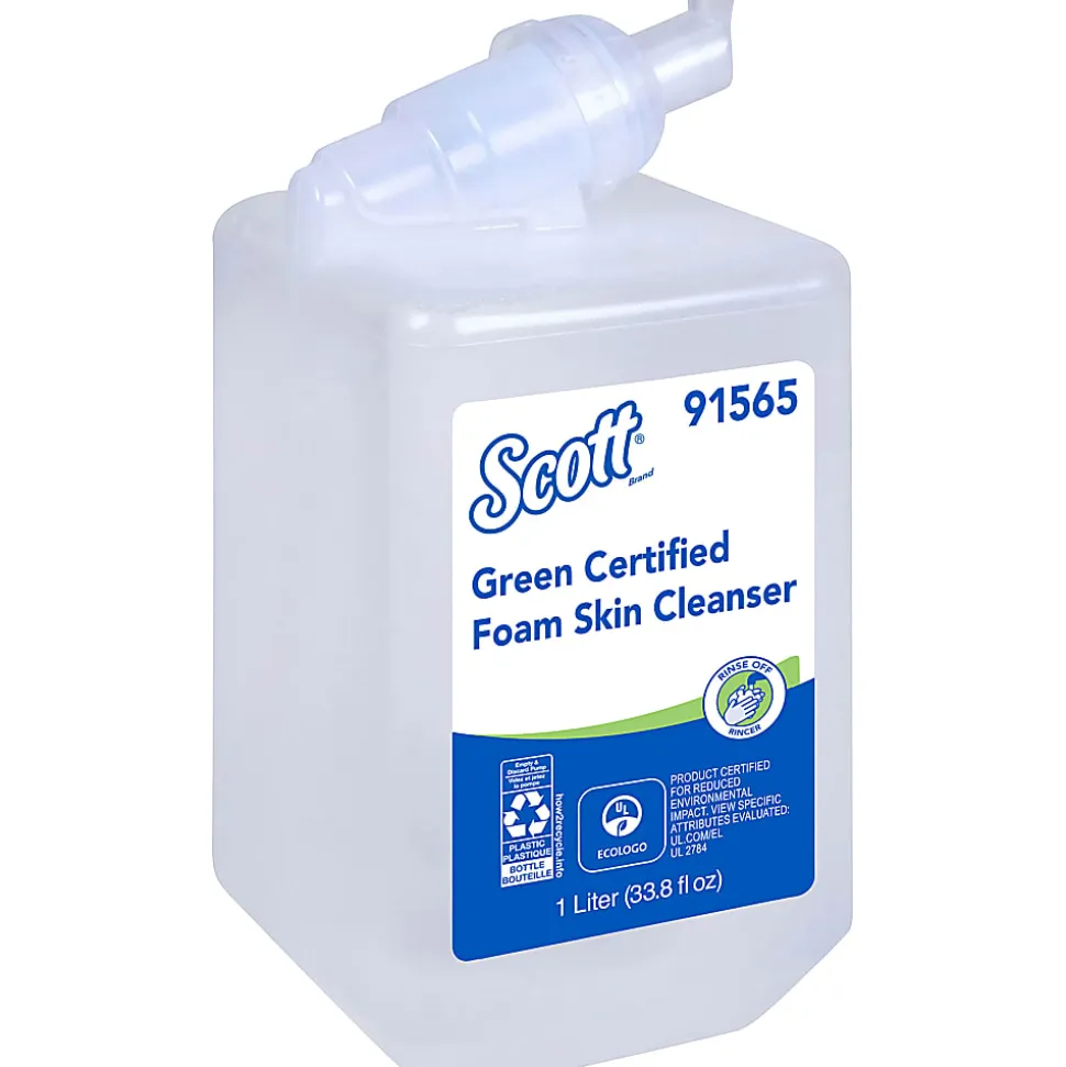 Kleenex® Foam Skin Cleanser Soap, Unscented, 33.8 Oz, Carton of 6 Cleansers
