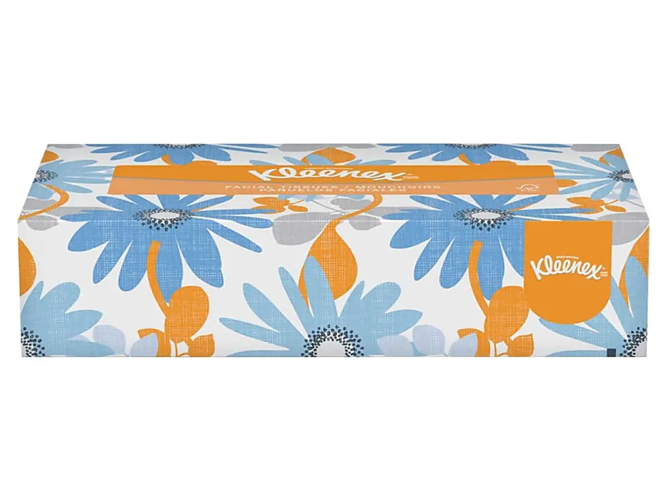 Kleenex® FSC Certified 2-Ply Facial Tissues, 8 2/5" x 8 3/5", White, 125 Tissues Per Box, Case Of 48 Boxes