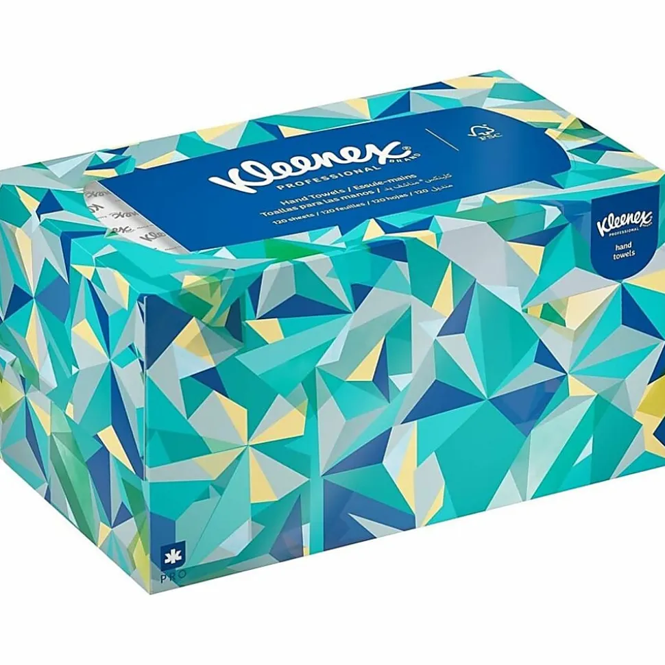 Kleenex® 1-Ply Paper Towels In A Pop-Up Box, Pack Of 120 Sheets