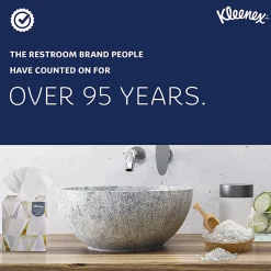 Kleenex® Professional Naturals Facial Tissue, 2-Ply, White, Flat Facial Tissue Boxes for Business, 125 Sheets Per Box, Case of 48 Boxes