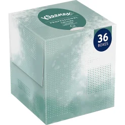 Kleenex® Professional Naturals Facial Tissue, 2-Ply, White, Flat Facial Tissue Boxes for Business, 125 Sheets Per Box, Case of 48 Boxes