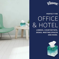 Kleenex® Professional Naturals Boutique Facial Tissue Cube, 90 Sheets Per Box, Case of 36 Boxes, 21270CT