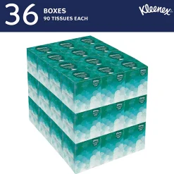 Kleenex® Professional Naturals Boutique Facial Tissue Cube, 90 Sheets Per Box, Case of 36 Boxes, 21270CT
