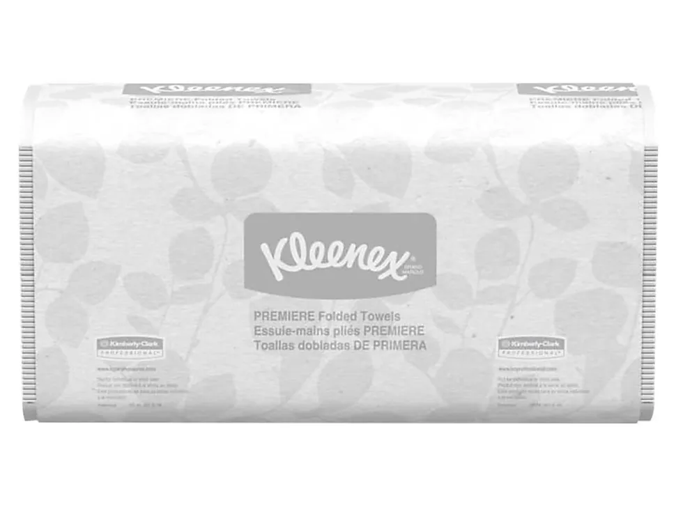 Kleenex® Scottfold™ Multifold 1-Ply Paper Towels with Fast-Drying Absorbency Pockets, White, 120 Sheets Per Pack, Case Of 25 Packs