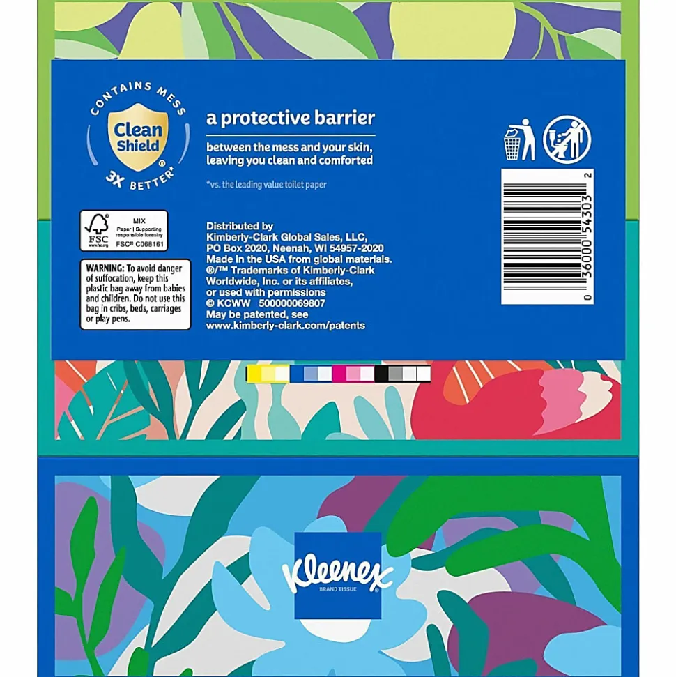 Kleenex® Trusted Care 2-Ply Tissues, 8-7/16" x 8-1/2", White, 160 Tissues Per Box, Pack Of 3 Boxes