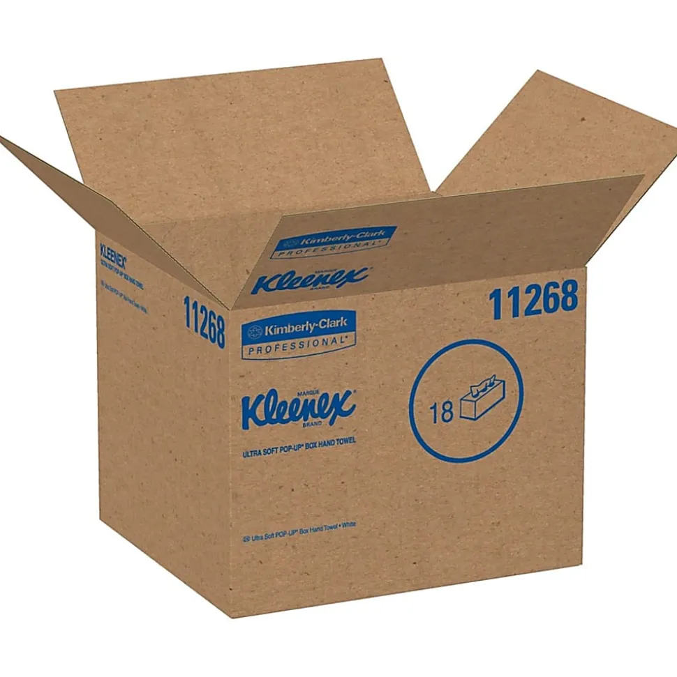 Kleenex® Ultra-Soft 1-Ply Folded Paper Towels In Pop-up Box, Pack Of 70 Sheets