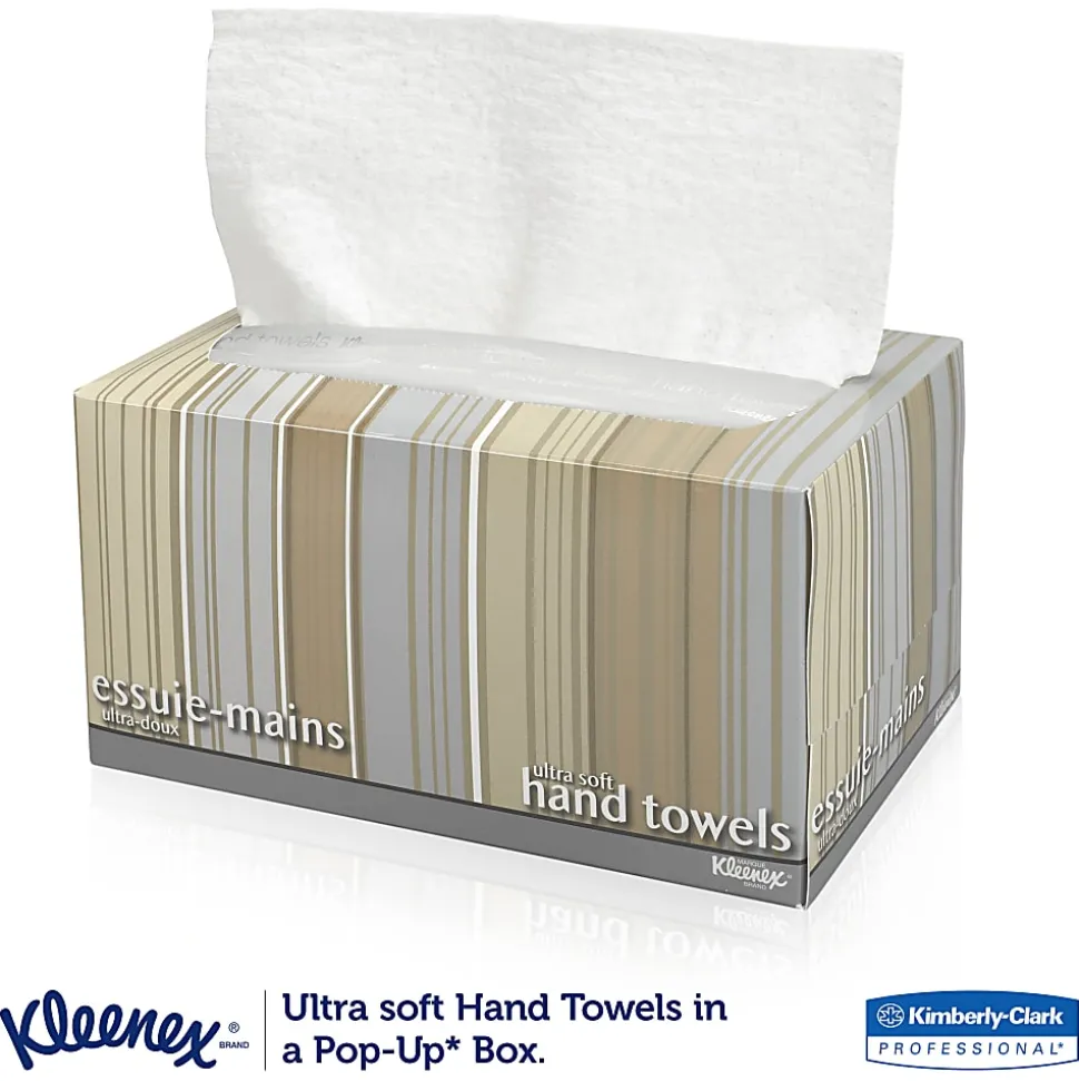 Kleenex® Ultra-Soft 1-Ply Folded Paper Towels In Pop-up Box, Pack Of 70 Sheets