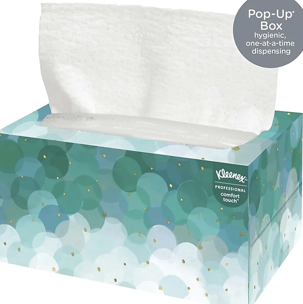 Kleenex® Ultra-Soft 1-Ply Folded Paper Towels In Pop-up Box, Pack Of 70 Sheets