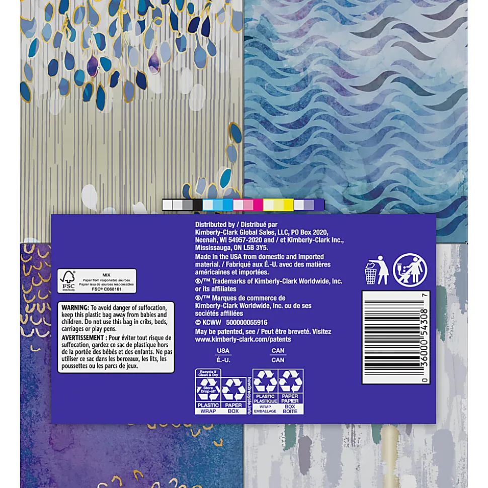 Kleenex® Ultra Soft 3-Ply Unscented Tissues, 8-1/4" x 8-7/16", 65 Per Box, Pack Of 4 Boxes