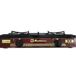 Koblenz® 2-Burner Outdoor Gas Stove Top, Red/Black
