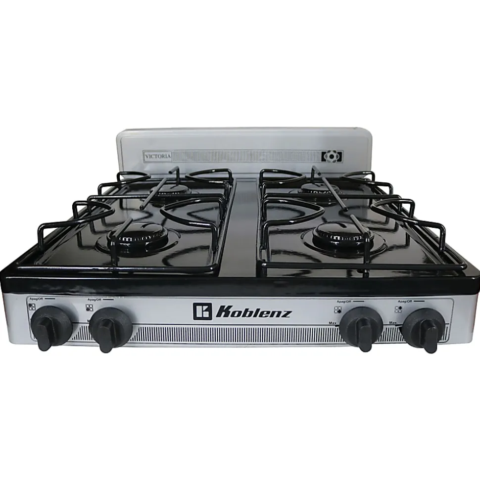 Koblenz 4-Burner Outdoor Stove, Silver