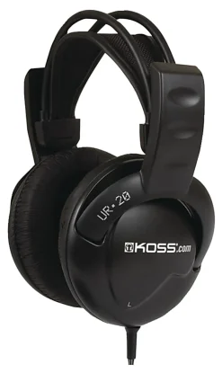 Koss UR20 Over Ear Headphones - Stereo - Wired - 32 Ohm - 30 Hz to 20 kHz - Over-the-head - Binaural - Circumaural - 8 ft Cable - 6/Pack