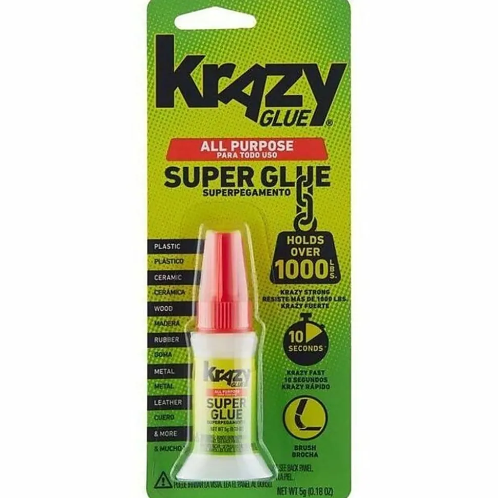 Krazy® Glue, All-Purpose Brush-On Formula, .18 Oz., Clear