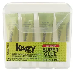 KrazyĀ® Glue, All-Purpose Single-Use, .07 Oz., Clear, Pack Of 4