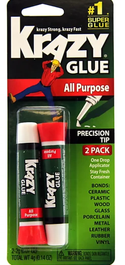 KrazyĀ® Glue Clear Original, .07 Oz Tubes, Pack Of 2