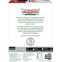 Krispy Kreme Classic Coffee Keurig Single Serve K-Cup Pods, Medium Roast, 24 Pods Per Pack, Case Of 4 Packs