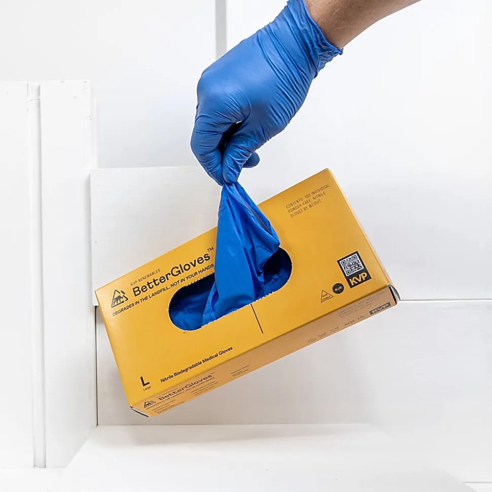 KVP BetterGloves™, Small, Violet Blue, Box Of 100 Gloves