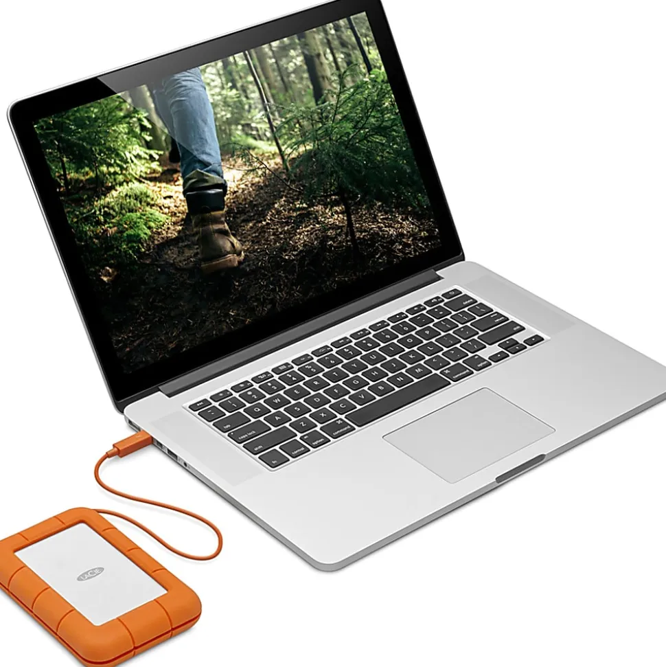 LaCie Rugged SECURE 2TB Portable External Hard Drive, STFR2000403