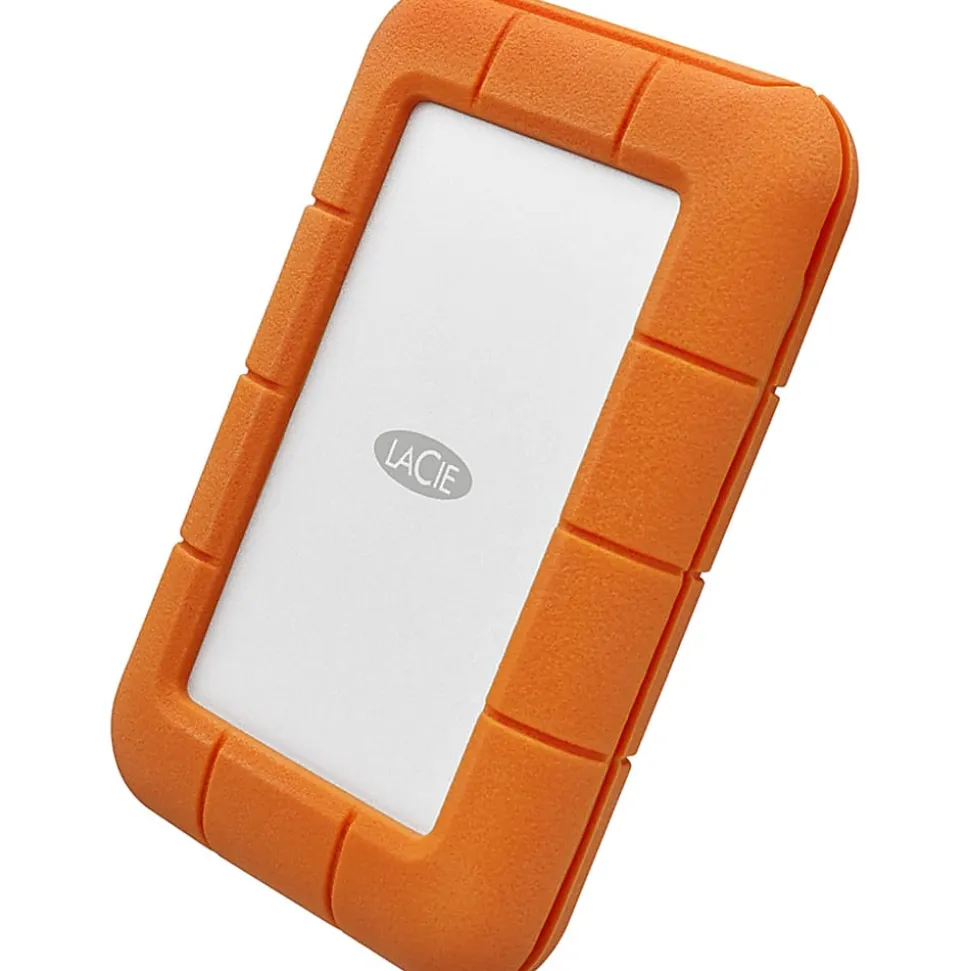 LaCie Rugged SECURE 2TB Portable External Hard Drive, STFR2000403