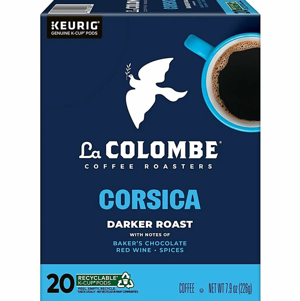 La Colombe® Corsica Dark Roast Coffee Keurig K-Cup Pods, Single Serve, Pack Of 20 Pods