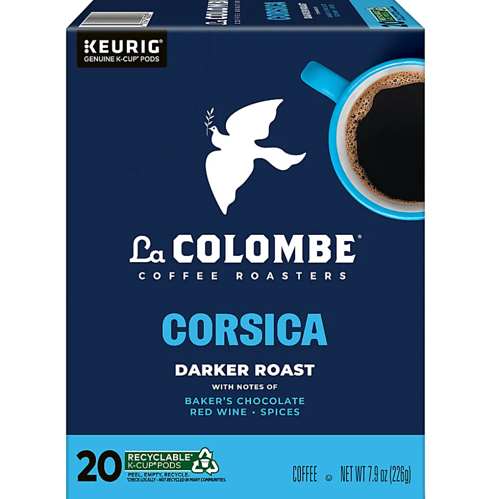 La Colombe® Corsica Dark Roast Coffee Keurig K-Cup Pods, Single Serve, Pack Of 20 Pods