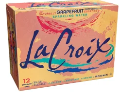 LaCroix® Core Sparkling Water with Natural Grapefruit Flavor, 12 Oz, Case of 12 Cans