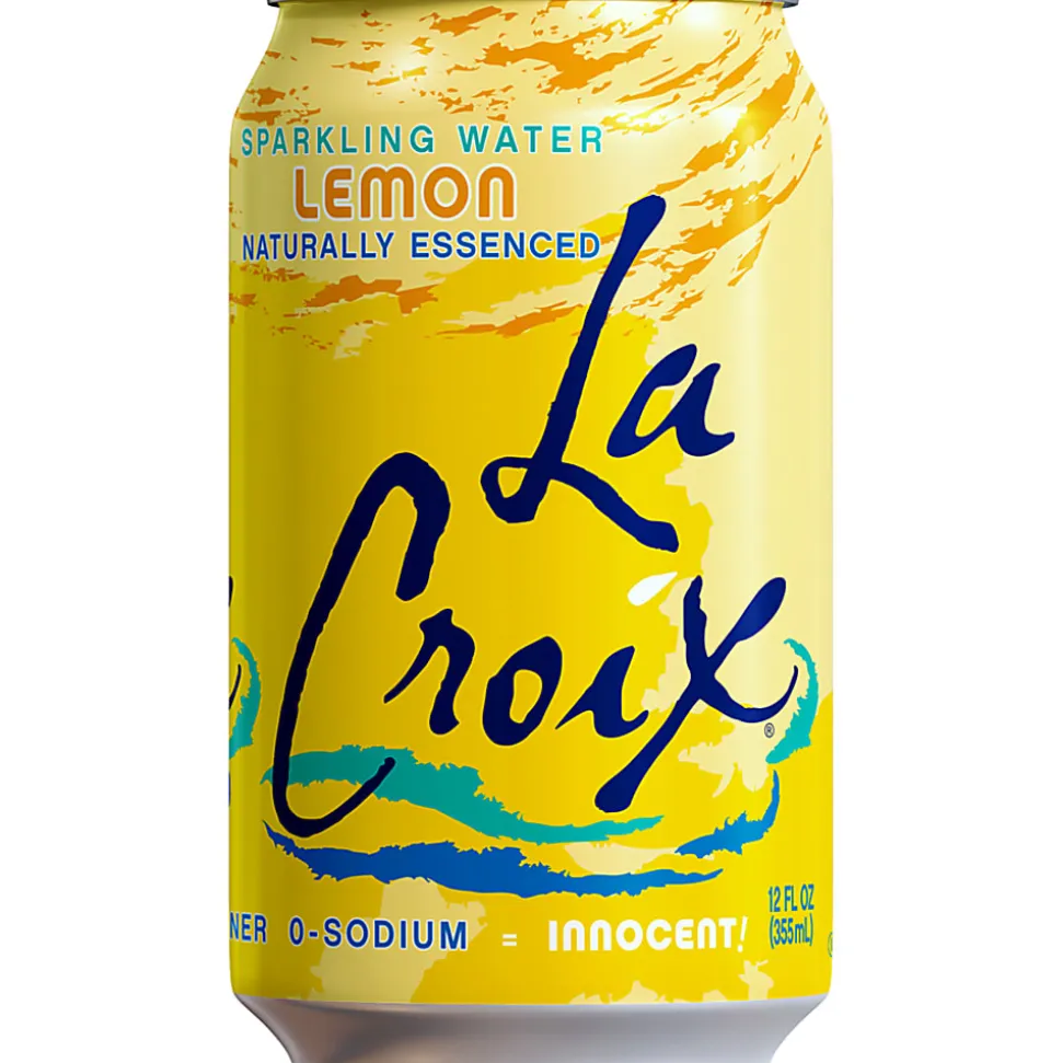 LaCroix® Core Sparkling Water with Natural Lemon Flavor, 12 Oz, Case of 24 Cans
