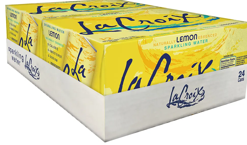 LaCroix® Core Sparkling Water with Natural Lemon Flavor, 12 Oz, Case of 24 Cans