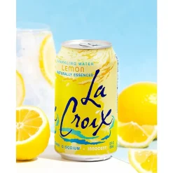 LaCroix® Core Sparkling Water with Natural Lemon Flavor, 12 Oz, Case of 24 Cans
