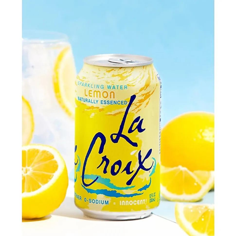 LaCroix® Core Sparkling Water with Natural Lemon Flavor, 12 Oz, Case of 24 Cans