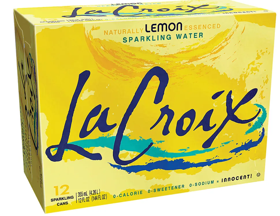LaCroix® Core Sparkling Water with Natural Lemon Flavor, 12 Oz, Case of 12 Cans