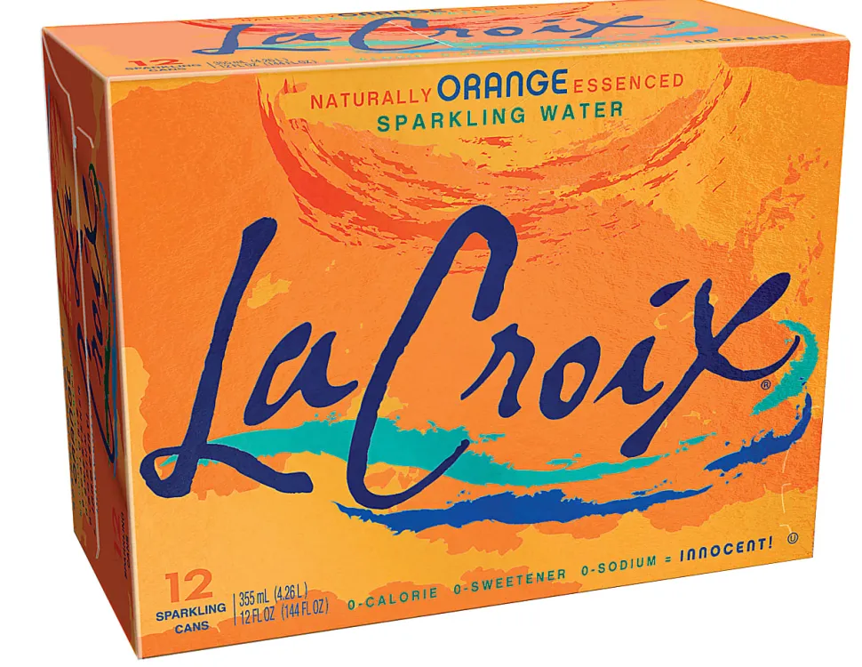 LaCroix® Core Sparkling Water with Natural Orange Flavor, 12 Oz, Case of 12 Cans