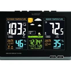 La Crosse Technology Wireless Color Weather Station - LCD - Weather Forecaster200 ft - Desktop