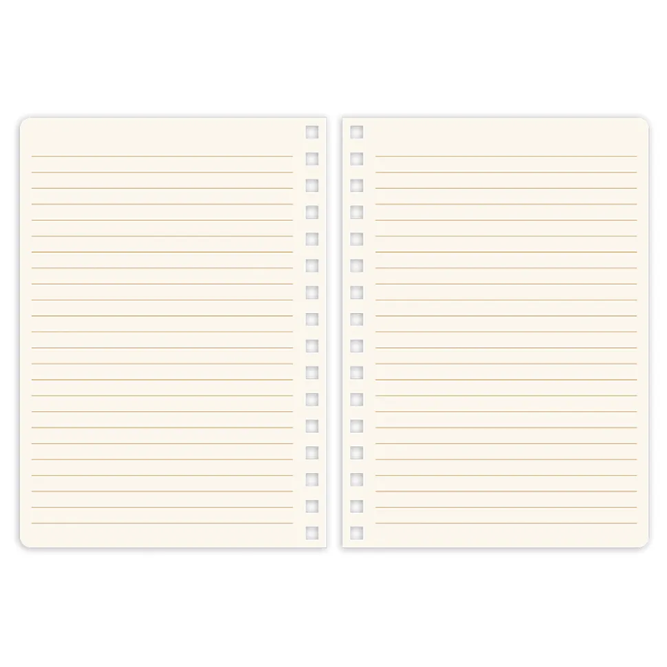 Lady Jayne Vegan Leather Softcover Spiral Journal, 6-1/4" x 8-1/2", Legal Rule, 144 Pages, Multicolor
