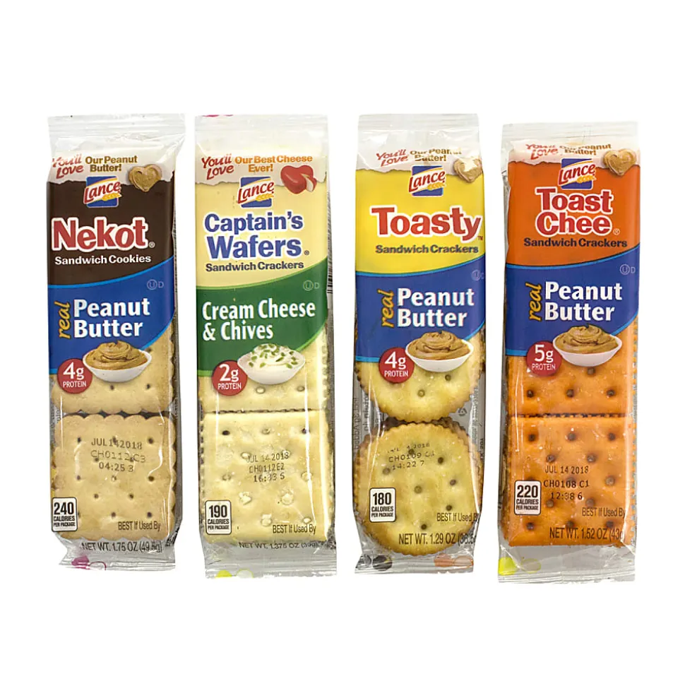 Lance Cookie And Cracker Variety Pack, Pack Of 36 Pouches