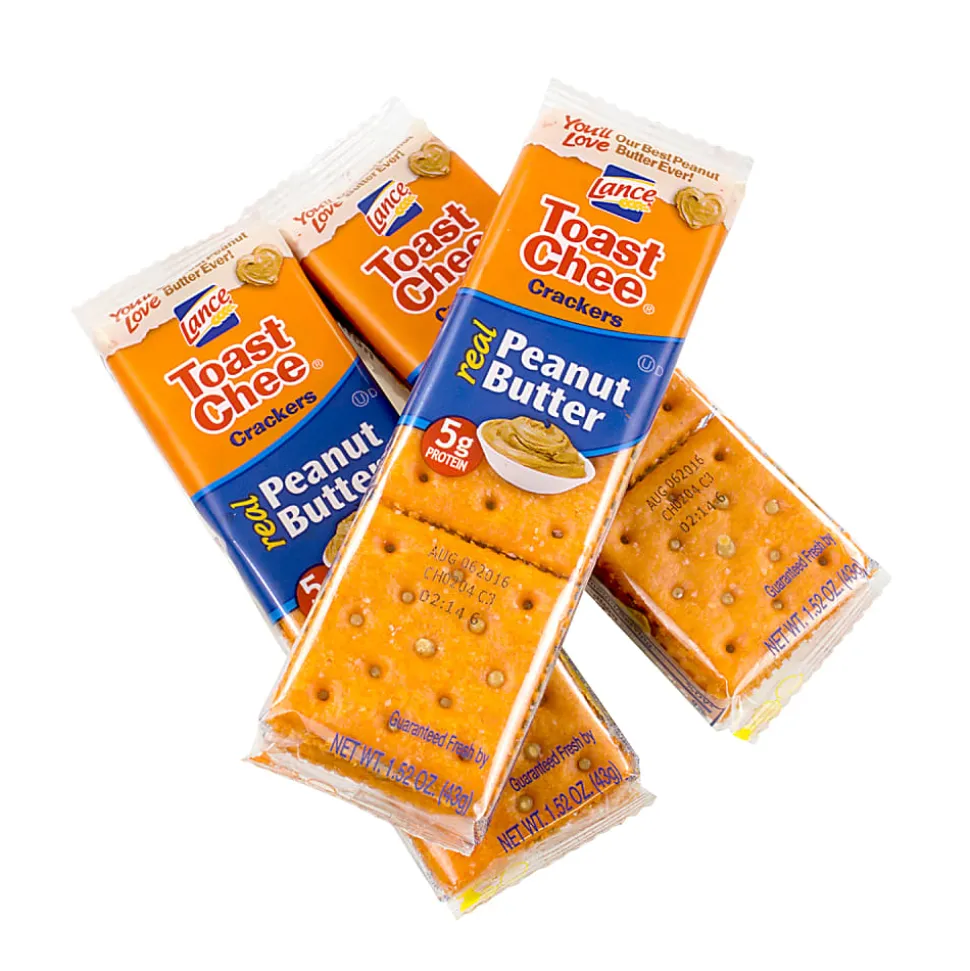 Lance Toast Chee Peanut Butter Crackers, Pack of 6, Box Of 40