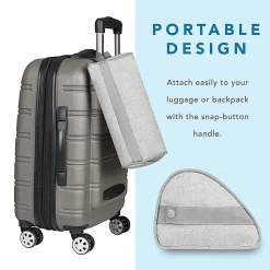LapGear Designer Tablet Pillow, 7"H x 12"W x 5.5"D, Gray Herringbone, 35608-OD