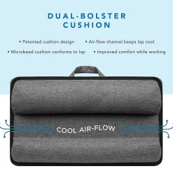 LapGear® Home Office Lap Desk, 21" x 12", Silver Carbon