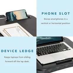 LapGear XL Designer Lap Desk, Gray Argyle, 18.5