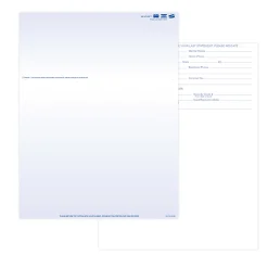 Laser 2-Sided Healthcare Medical Billing Statements, Preprinted MC/Visa/Discover Credit Card Accepted, 1-Part, 8-1/2