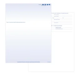 Laser 2-Sided Healthcare Medical Billing Statements, 1-Part, 8-1/2" x 11", Blue, Pack Of 1,000 Sheets - WLCS107BK1000
