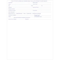 Laser 2-Sided Healthcare Medical Billing Statements, 1-Part, 8-1/2" x 11", Blue, Pack Of 1,000 Sheets - WLCS107BK1000
