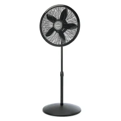 Lasko® Elegance And Performance 18" 3-Speed Pedestal Fan, 54.5"H x 20.5"W x 20.5"D, Black
